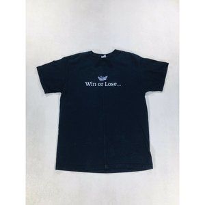 vintage beer alcohol drinking booze win or lose humorous shirt large